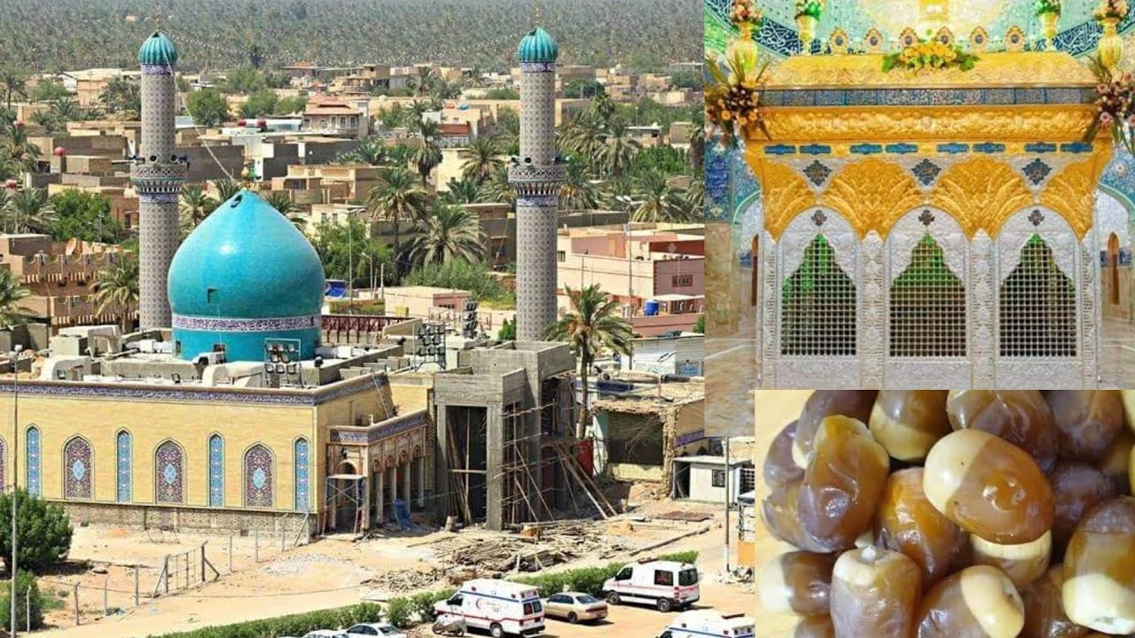 نخله من الذهب في شباك ميثم التمار الصحابي الجليل في الكوفه النجف ابو هدهد حيدر الزركاني