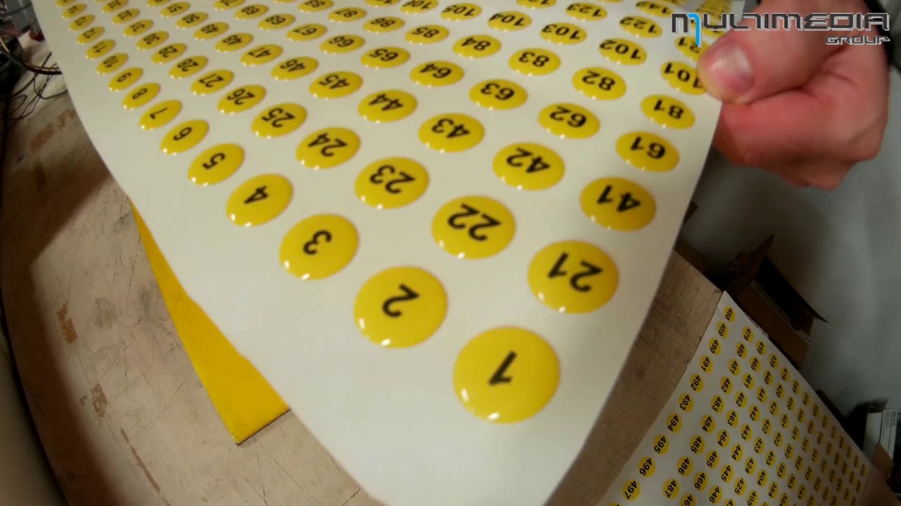 Produzione etichette resinate