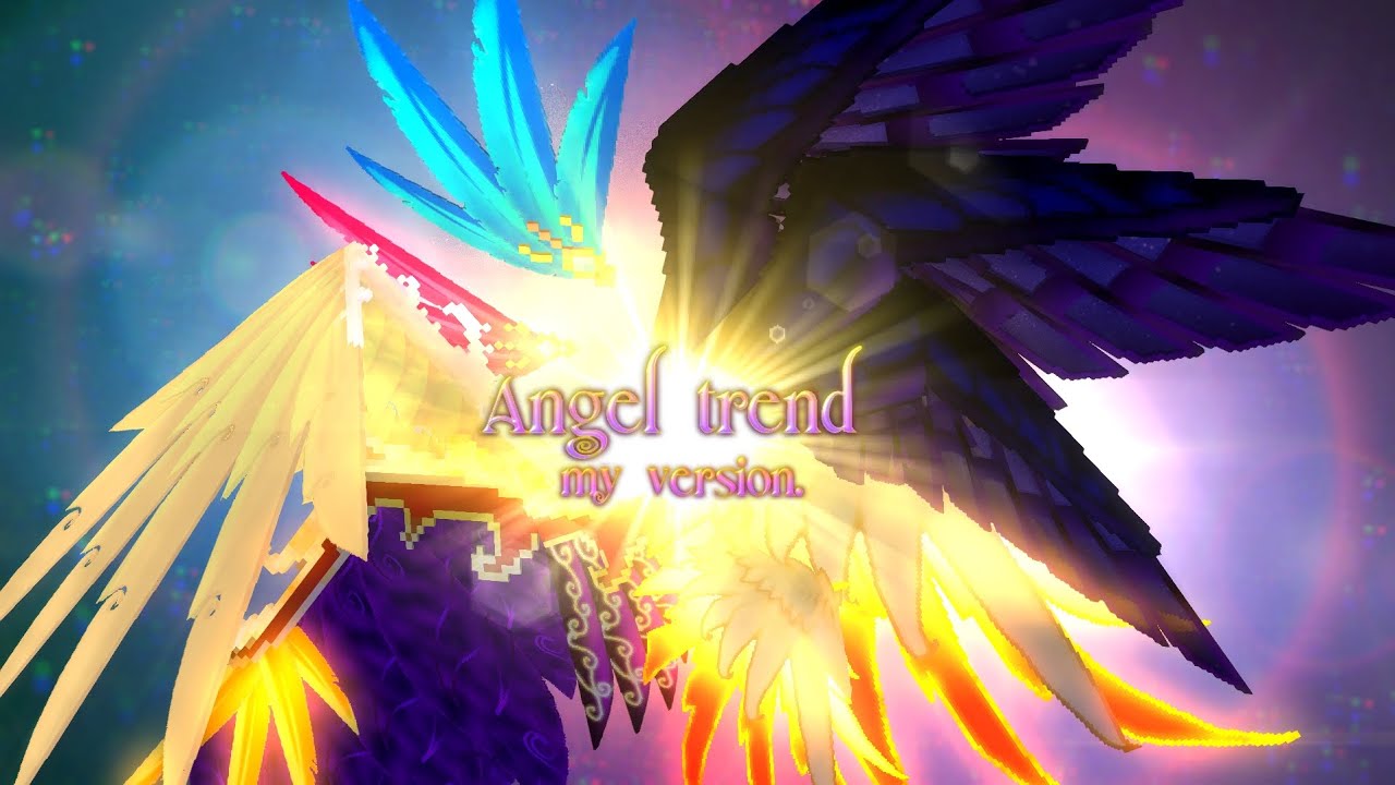 Angel Trend : My Version (60fps) ✨ 5 Angels ✨ Minecraft animation.