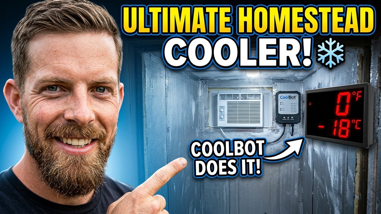 ULTIMATE Walk-In Cooler On The Homestead #homesteading #diy #cooler #walkingaround