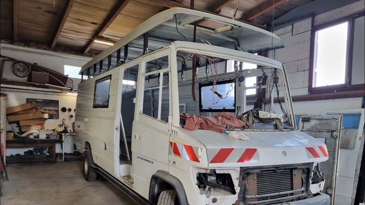 Mercedes vario przerabiamy na kampera#camper #kamper  #mercedes #karawaning