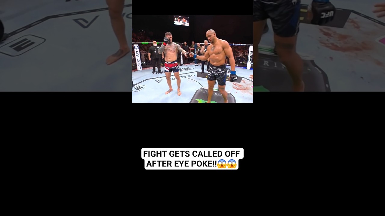 TOM ASPINALL VS CYRIL GANE ENDS IN AN EYE POKE!! 😱😱 