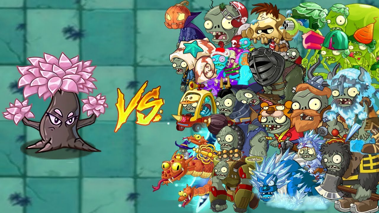 Pvz 2 12.9.1 - Super Plants Sakura Gameplay Max Power Up vs Zomboid Zombies