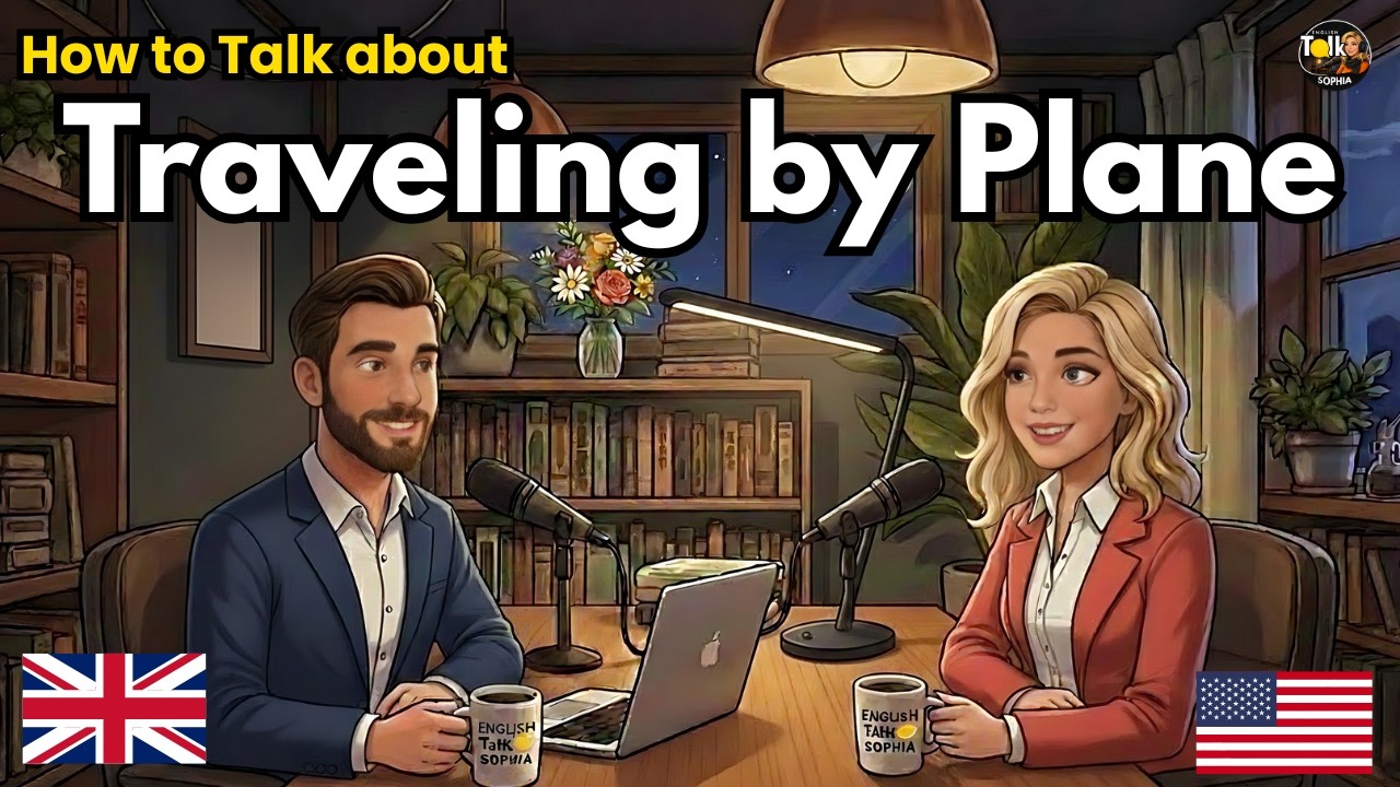 How to Talk About Traveling by Plane in English | English Conversation Practice