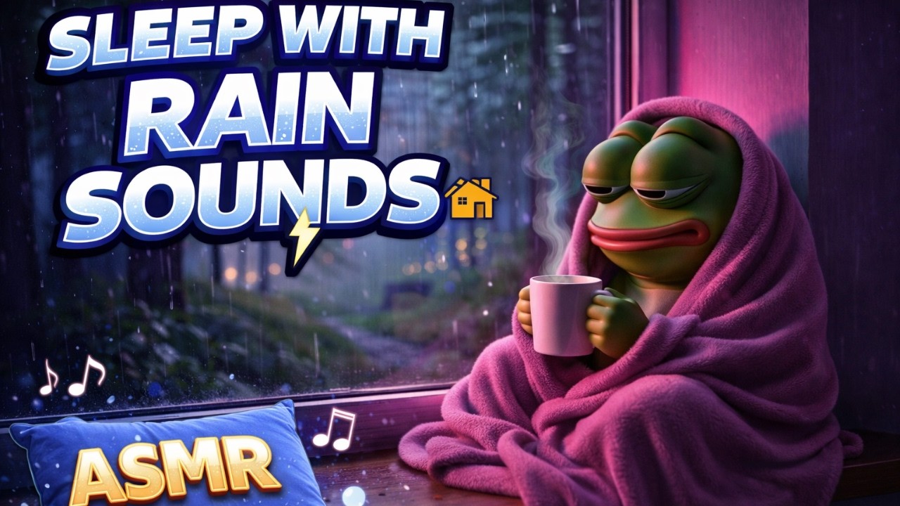 🌧️ Rain Sounds on Black Screen – 6 Hours for Sleep & Relaxation 😴
