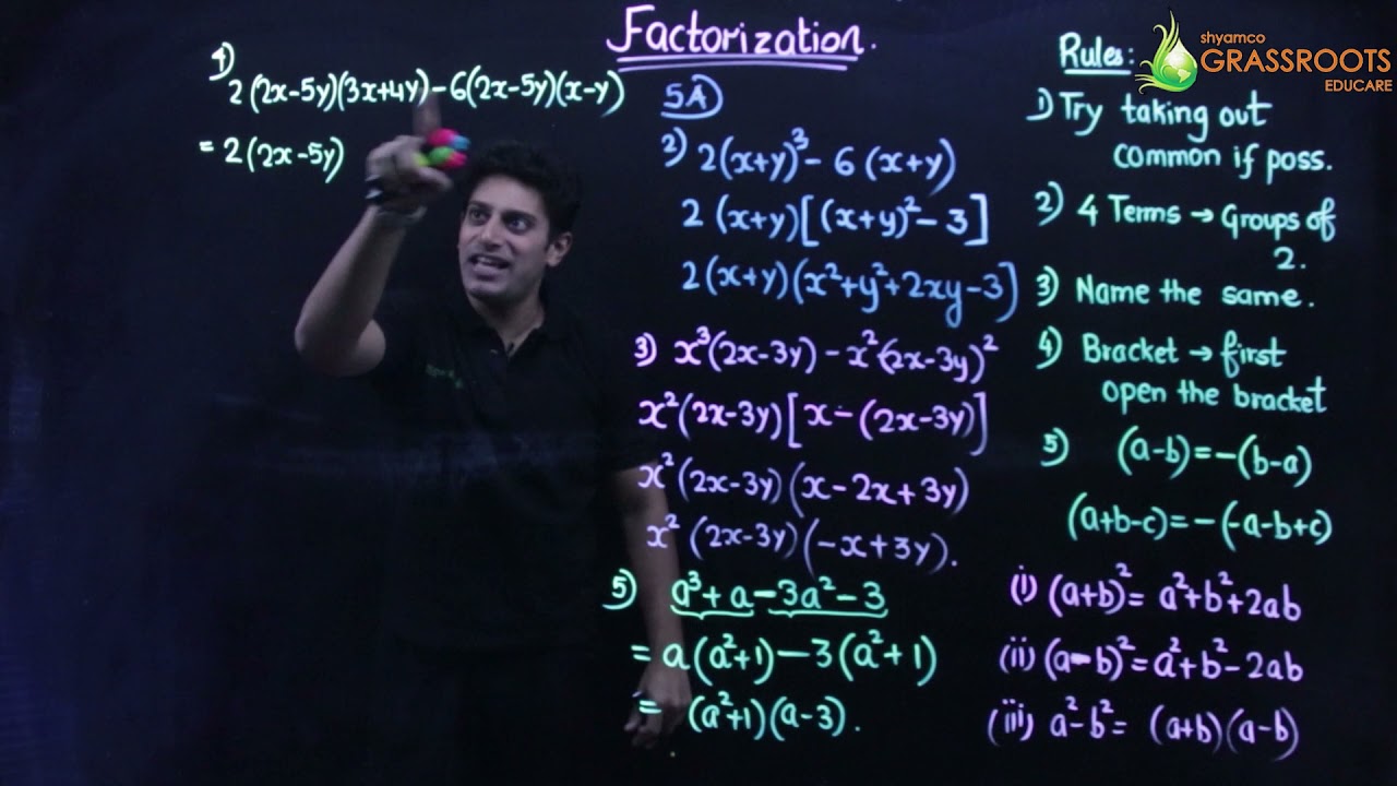 FACTORIZATION PART 1 | ICSE CLASS 9 | Maths Factorisation class 9 Icse | Shyamal Kapadia