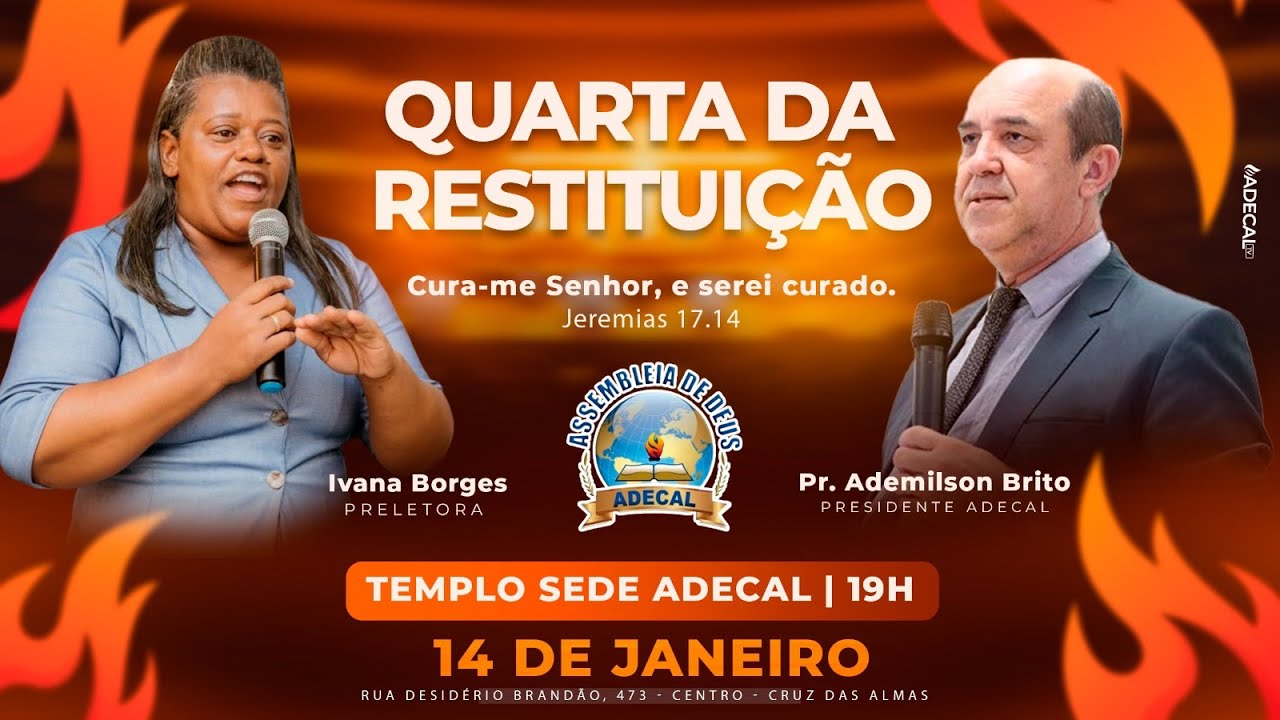 QUARTA-FEIRA DA RESTITUIÇÃO - 2ª SEMANA