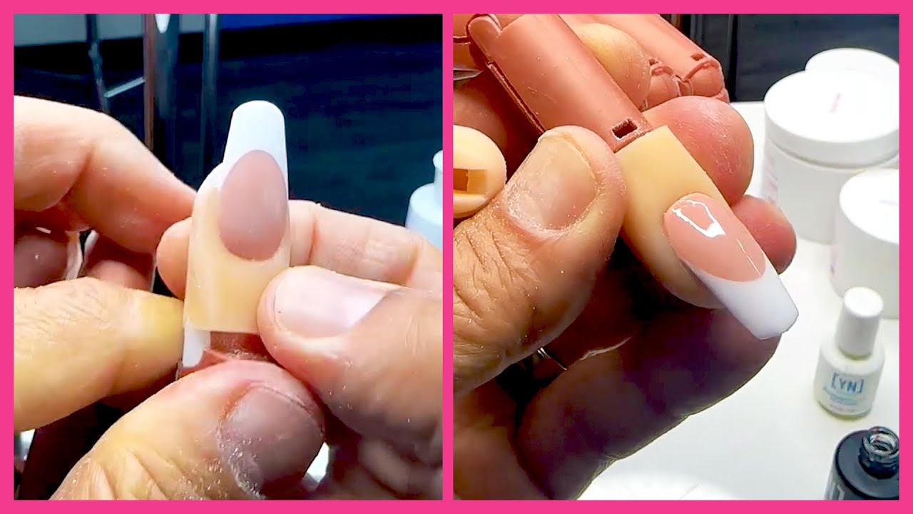 YN NAIL SCHOOL - How to Create the PERFECT French Acrylic Nails