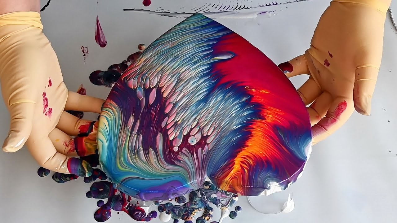 Always Paint (with) a Heart ❤️~ Fluid Art for Beginners ~ Acrylic Pour Painting