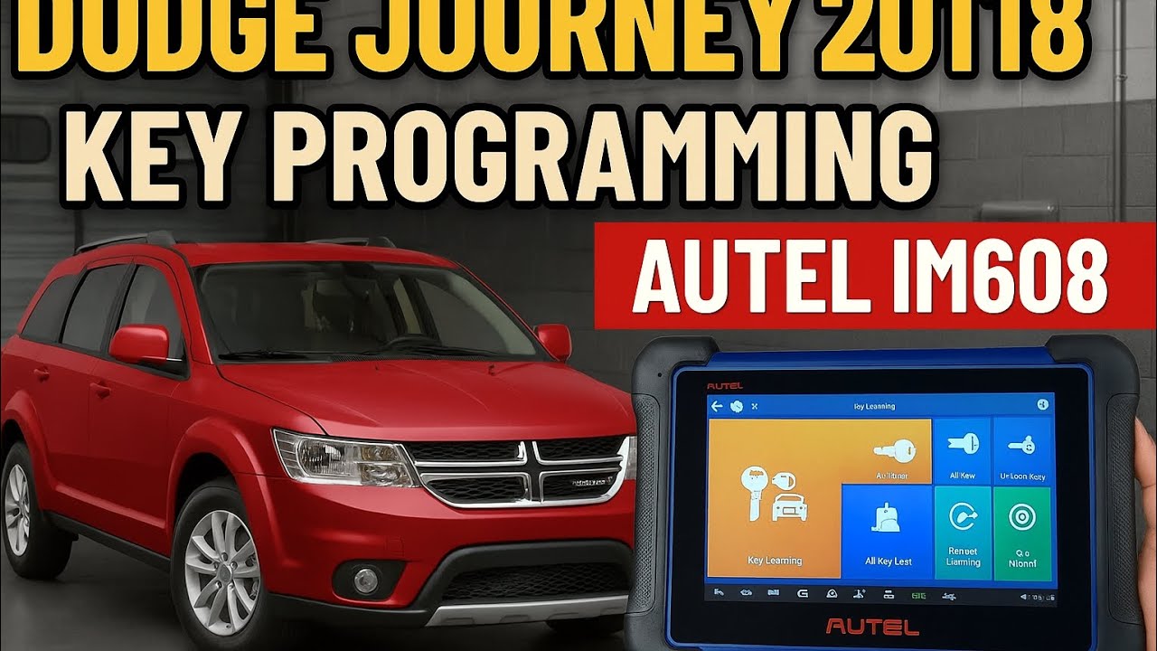 Dodge journey 2018 key programming using Autel IM 608