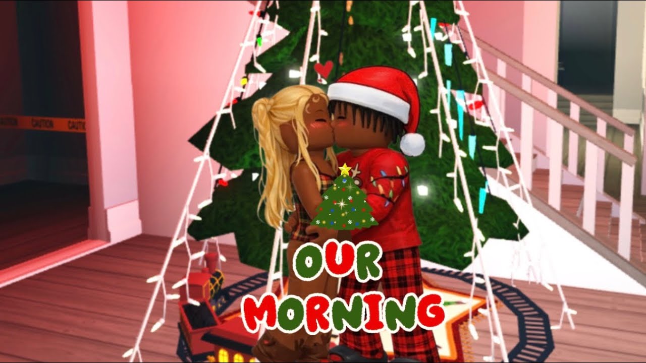 Our MORNING ROUTINE! *GETTING READY FOR CHRISTMAS* Roblox Bloxburg Text Roleplay 