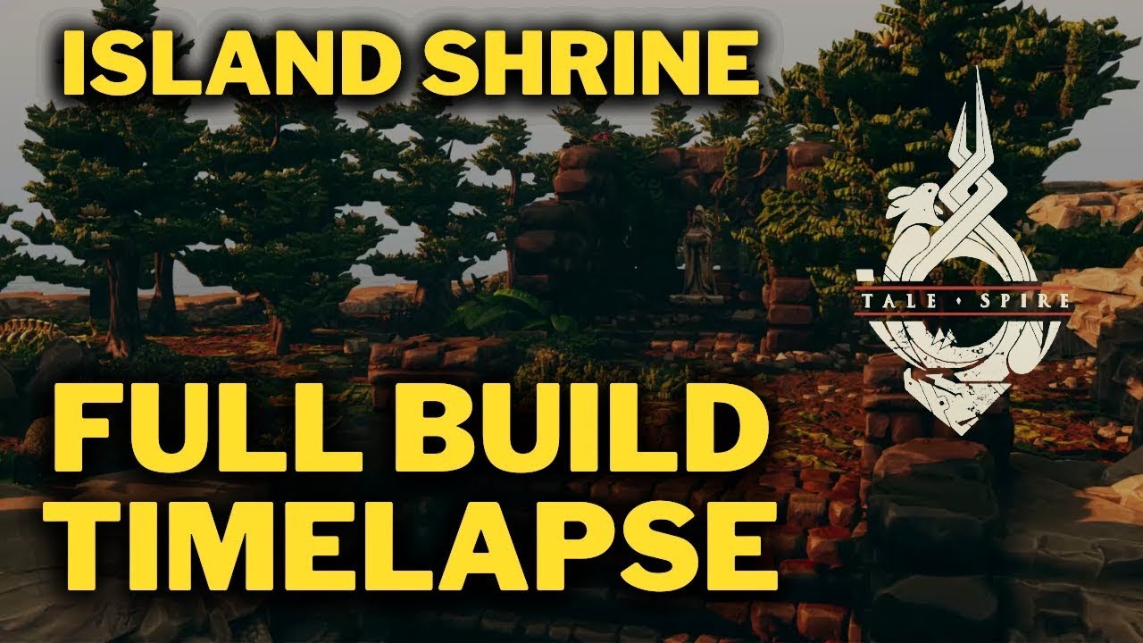 TaleSpire Timelapse! Island Shrine + Hidden Prison