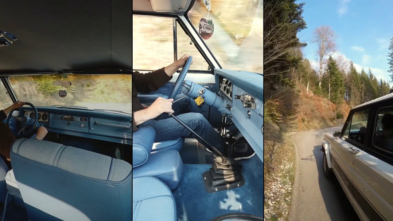 Jeep Cherokee Chief 1978 hill climb - Sound engine - cabin sound