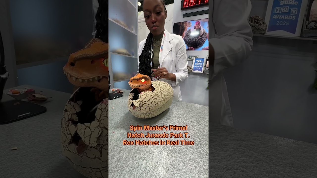 Jurassic World T. Rex Hatchimal Hatches in Realtime