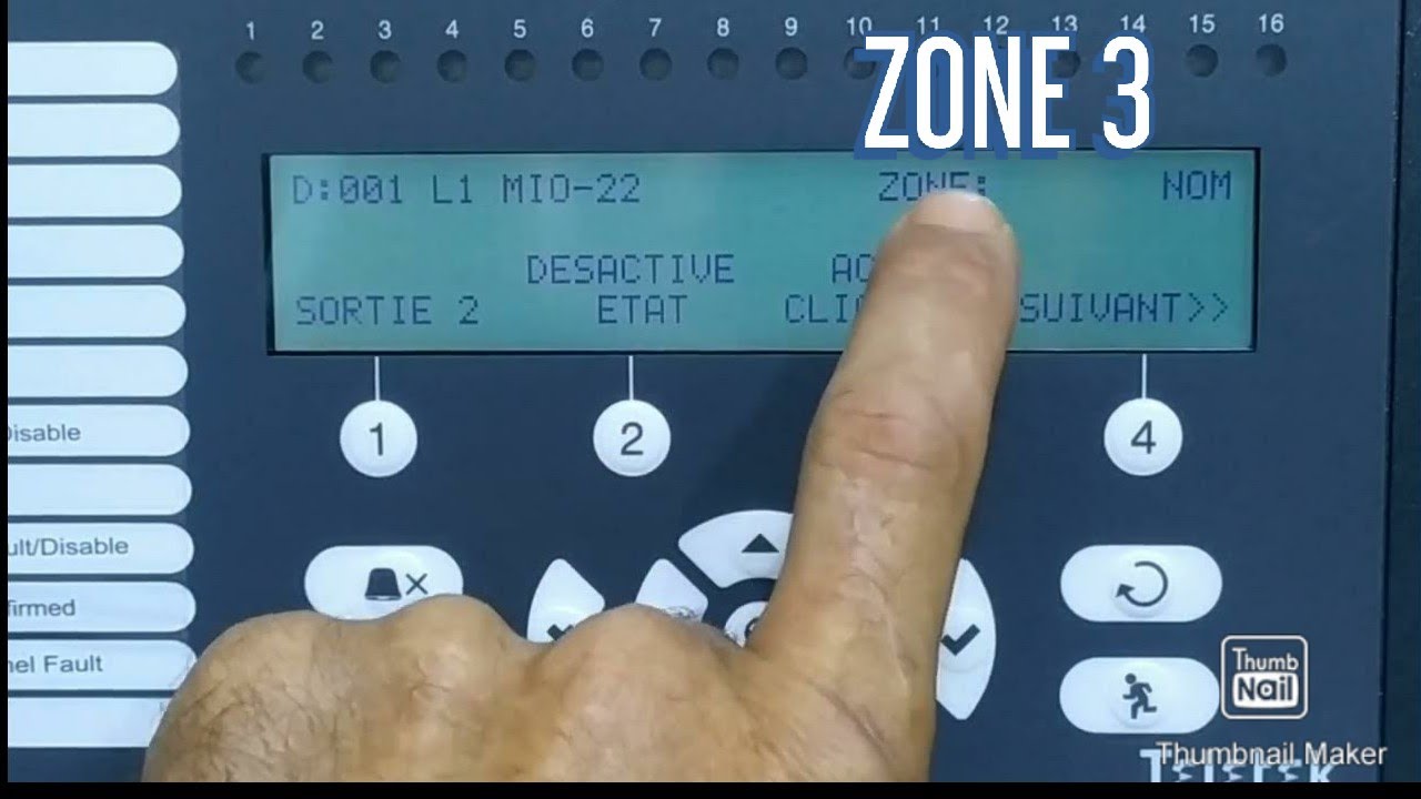 #8_Alarme incendie adressable SIMPO , TELETEK , LES ZONES .