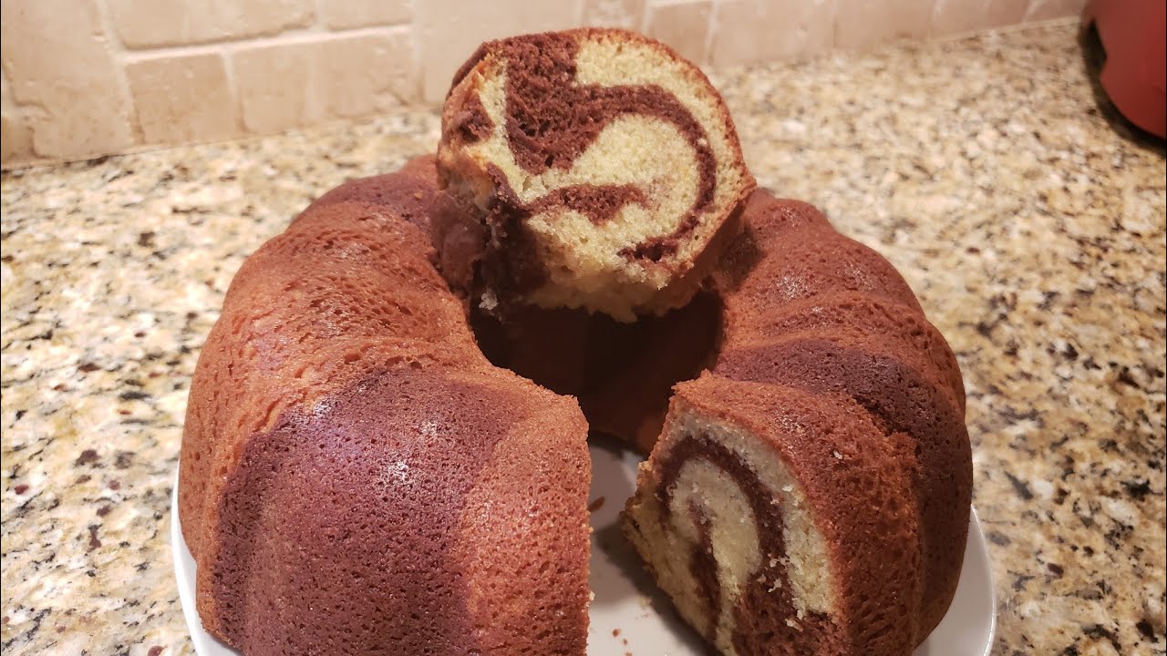 Marble pond cake ( bolo marmore)