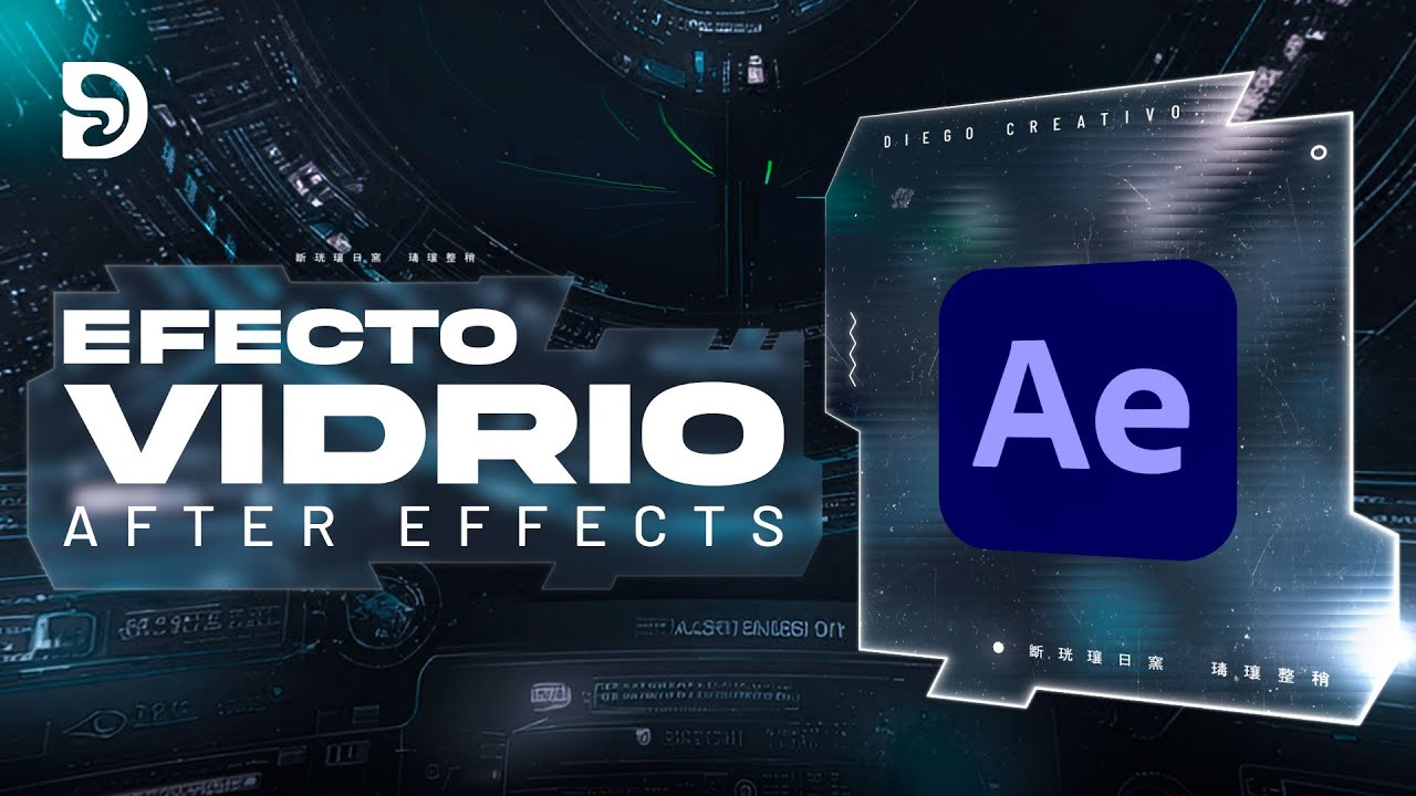 Tutorial Efecto Vidrio After Effects - Glass Morphism Effect  After Effects Tutorial
