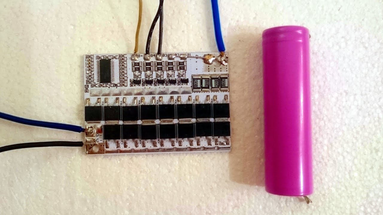 Testing lithium battery protection and balance board 12V 100A 3S BMS Li-ion