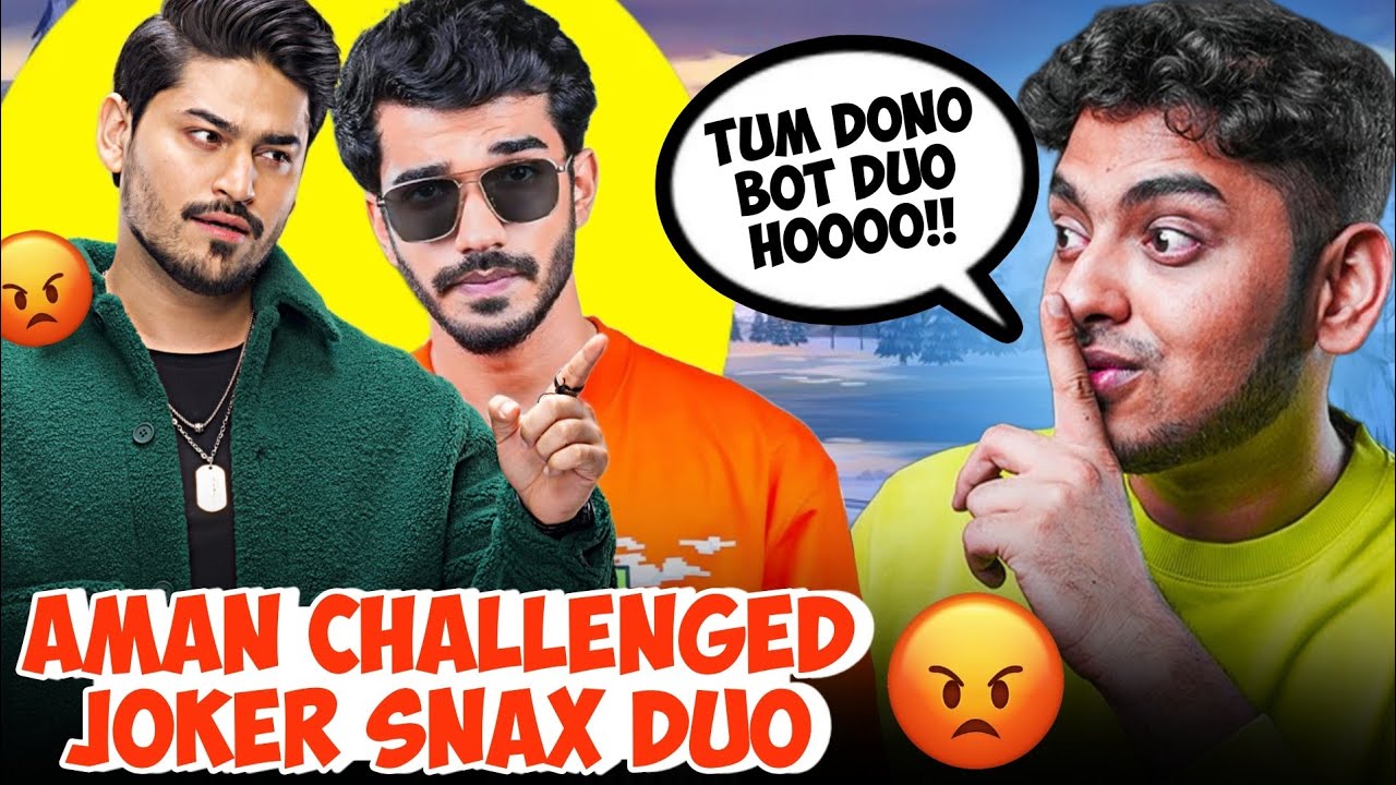 When Aman Underestimated Joker Snax Duo😡 BGMI HIGHLIGHT!😂