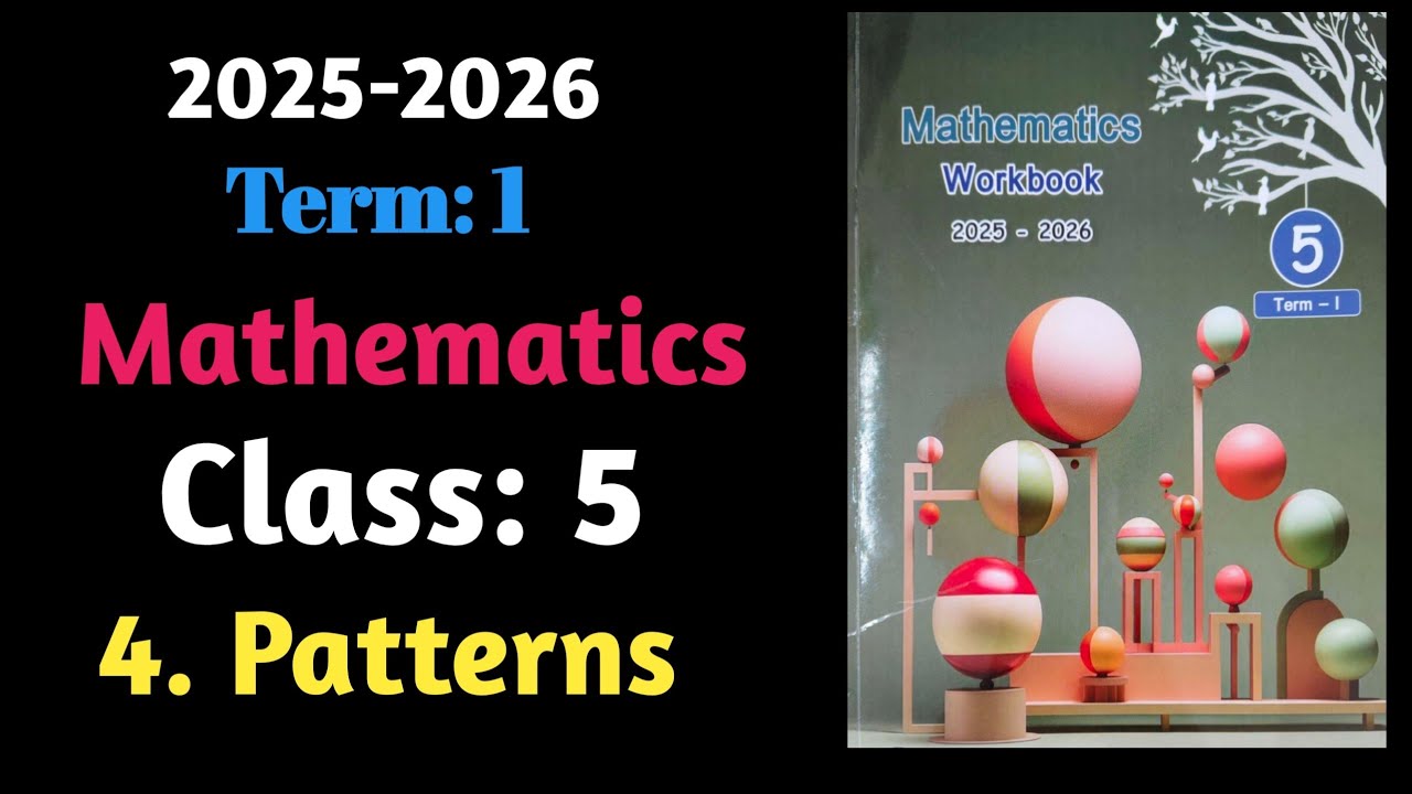 Patterns,  Class-5, Unit-4, Maths, Term-1, Ennum Ezhuthum workbook 2025-2026