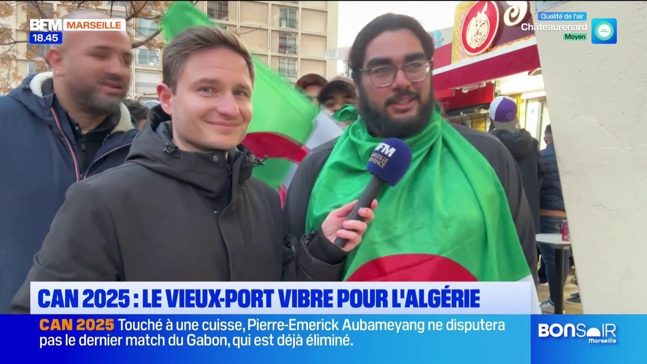 CAN 2025 : le Vieux-Port vibre pour l'Alg&eacute;rie !