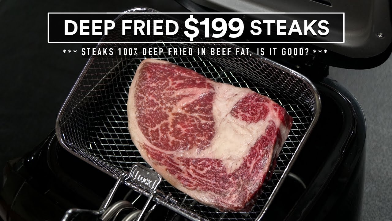 Deep FRIED WAGYU STEAK Experiment!