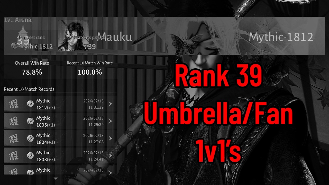 Top 40 Global T6 blossom Fan/Umbrella vs Top EU players– Where Winds Meet Mythic PvP