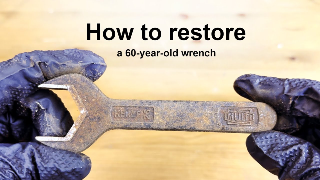 Restoring a 60 Year Old Wrench | Rust Removal & Before and After Results!