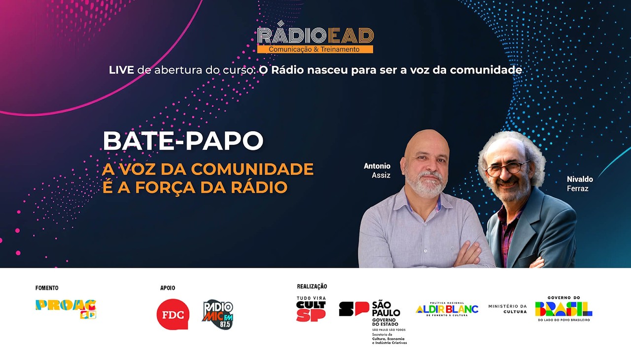 LIVE  - Curso: A Voz da Comunidade é a Força da Rádio