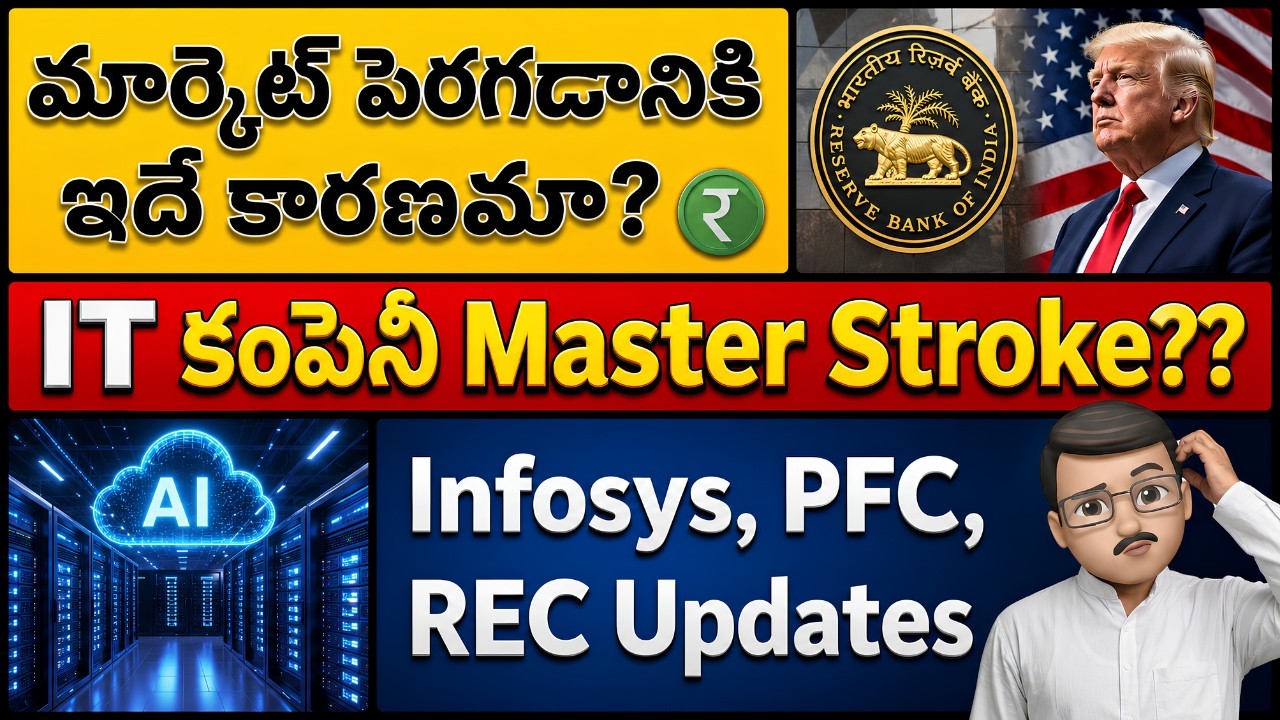 Reasons Why Market Up Today | IT Stock Updates | Stock Market Telugu