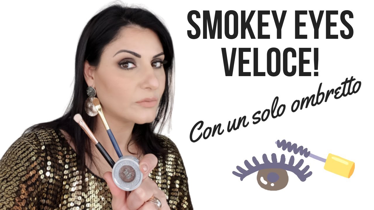 smokey eyes veloce , con un solo ombretto!