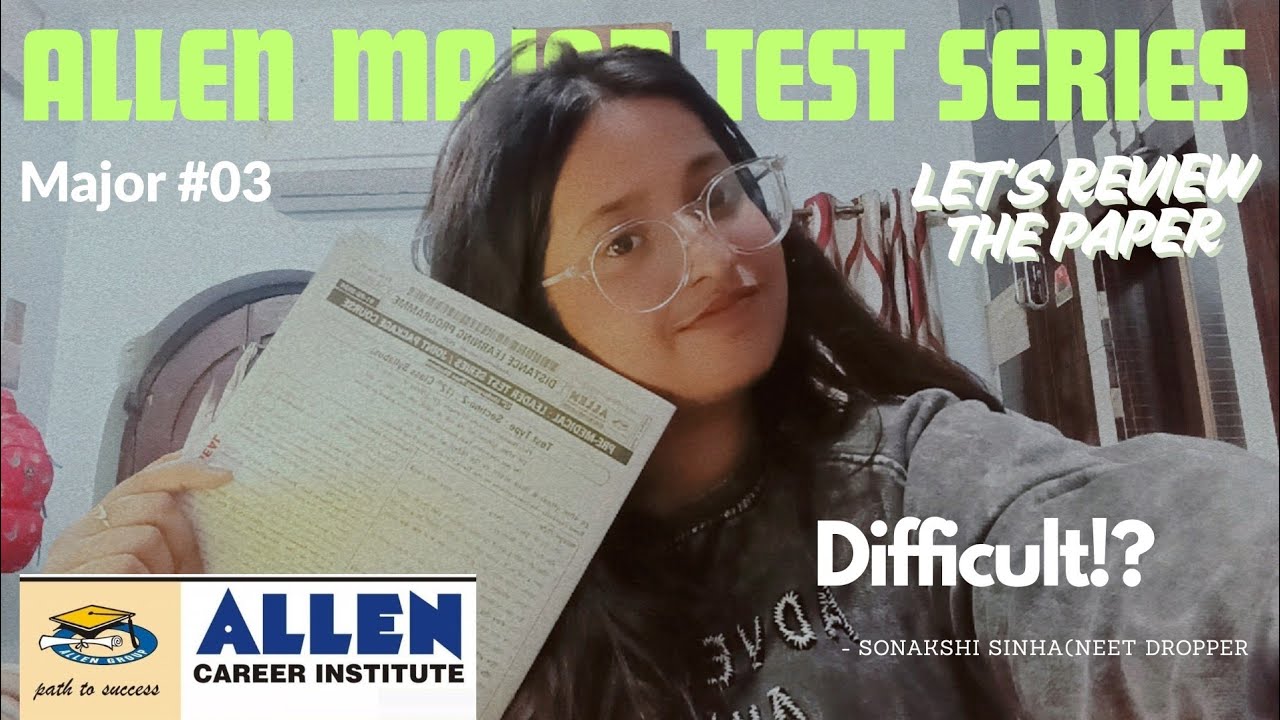 Allen Major test series for neet 2026 | Major test no 3 let's review ☕🗿🩻📚