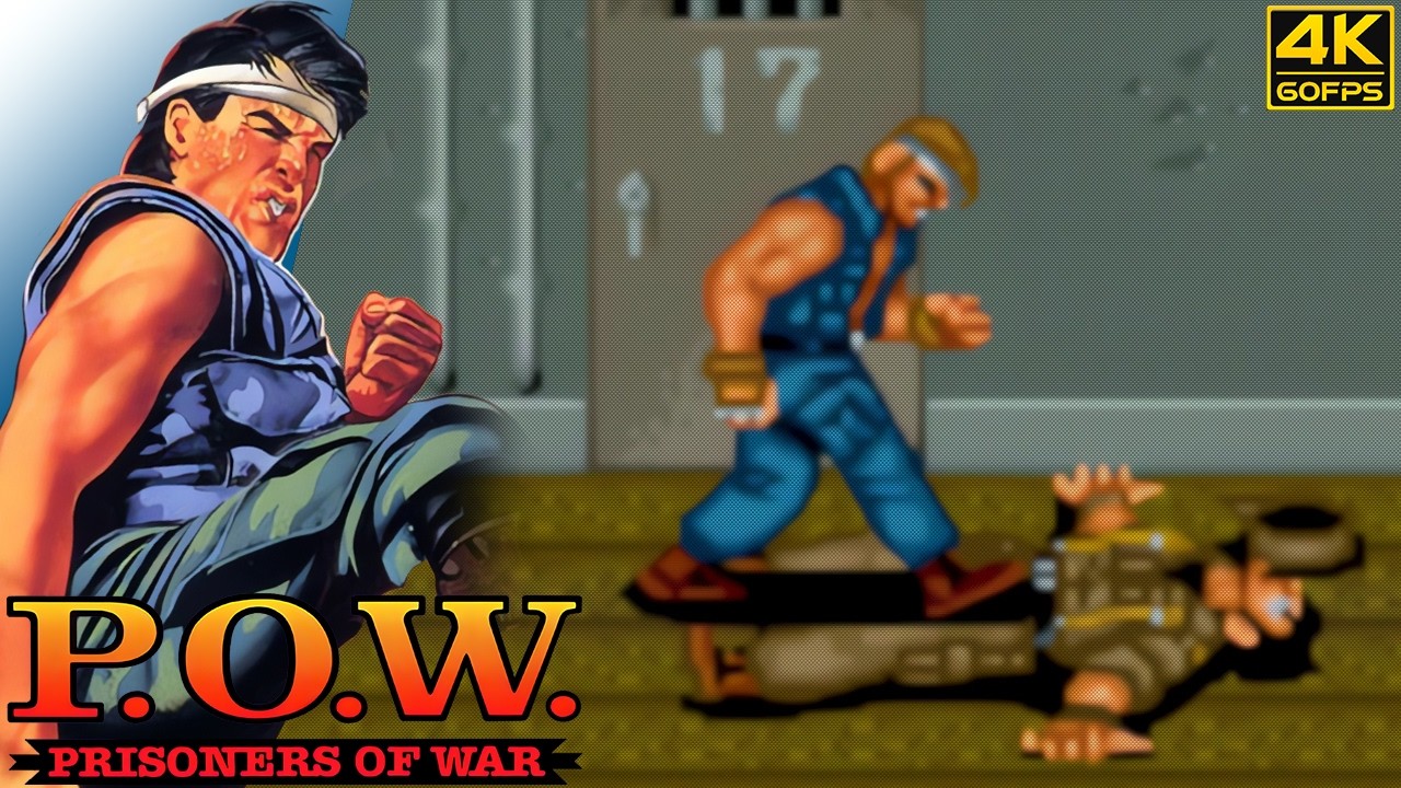 P.O.W.: Prisoners of War (Arcade / 1988) 4K 60FPS