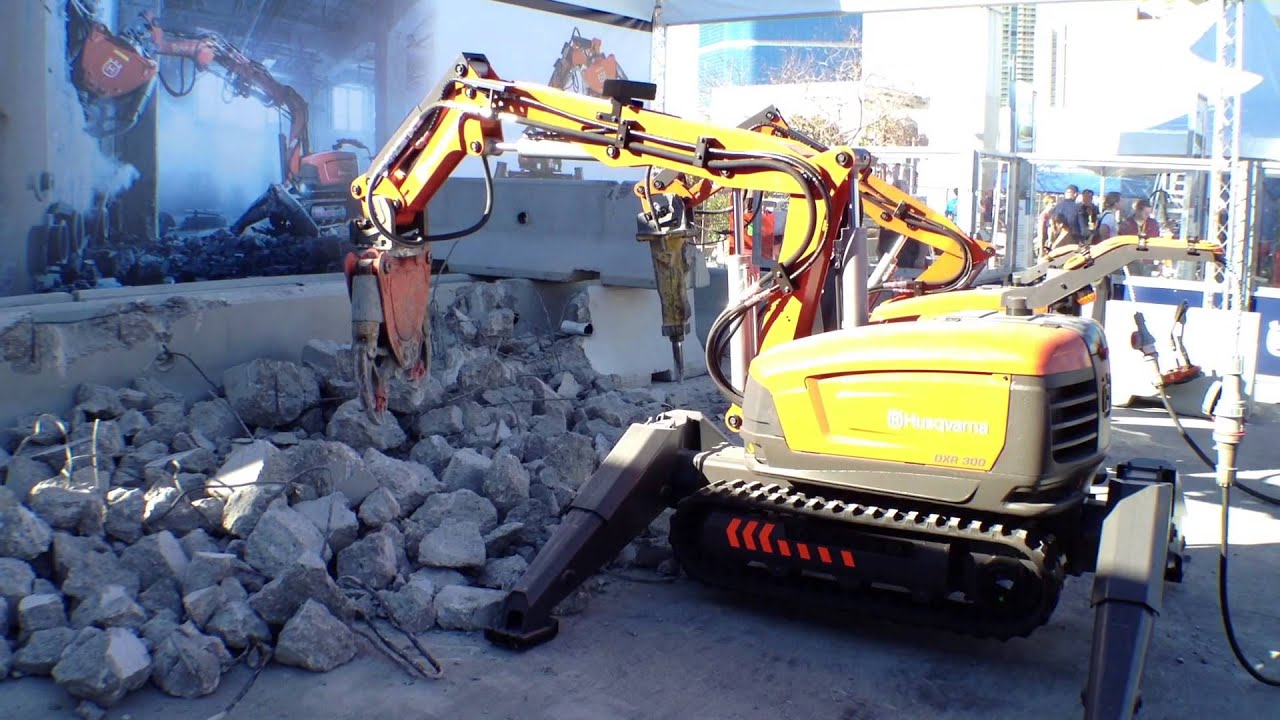 Husqvarna DXR 300 Demolition Robot - World Of Concrete 2013