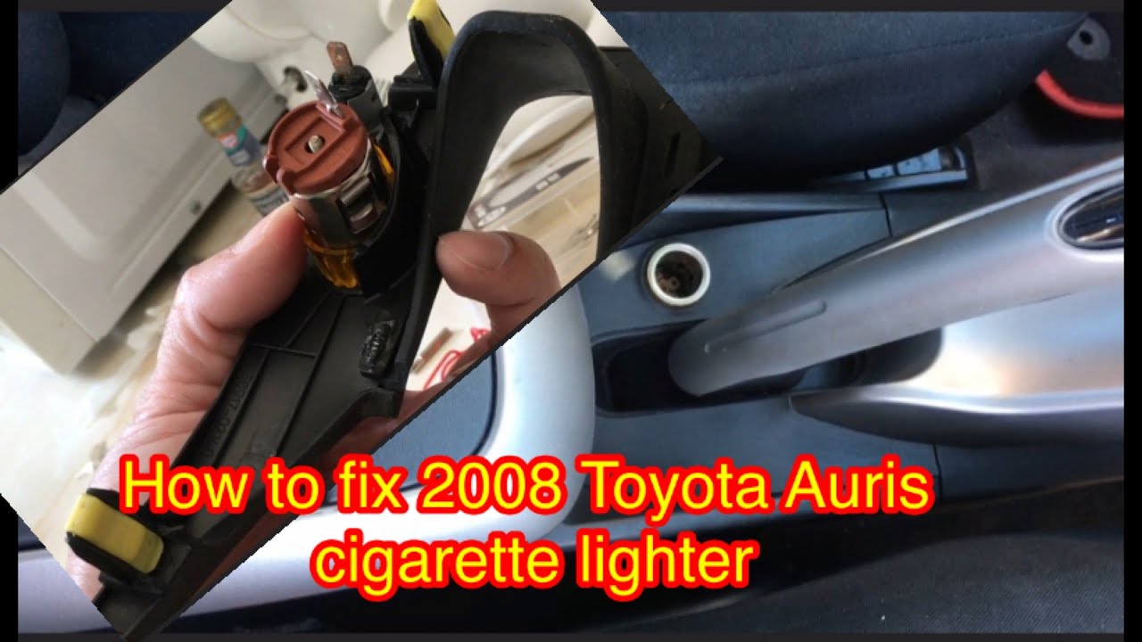 How to fix Toyota auris 2008 cigarette lighter /fuse location fixing Toyota Auris cigarette lighter