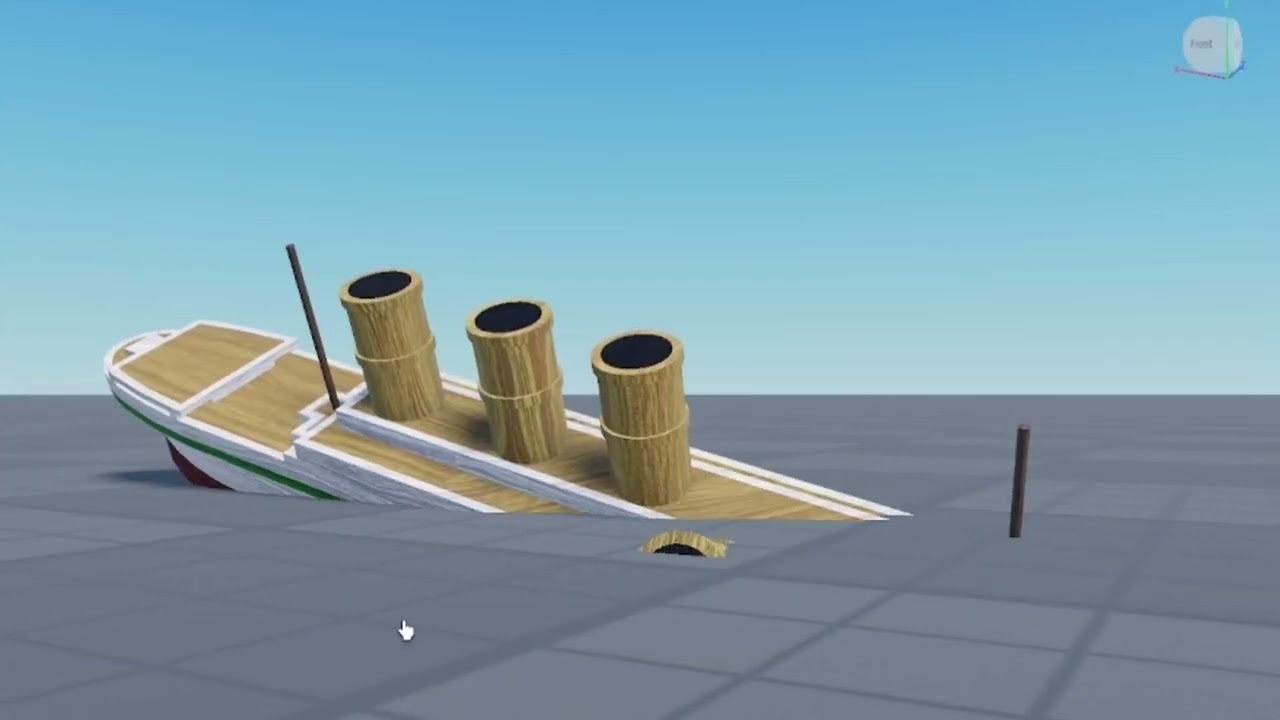 roblox britannic sinks into baseplate in 55-56 seconds