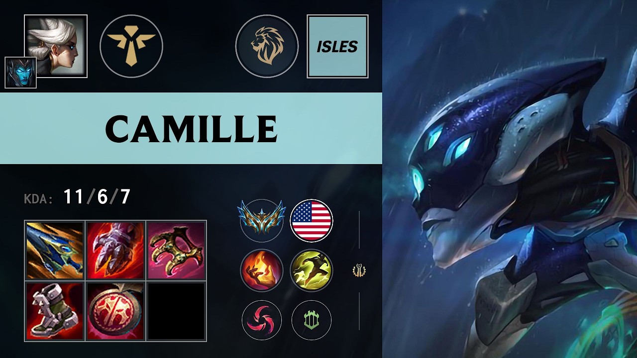 (LYON Isles) Camille Support vs Janna (LG Zeyzal) - NA Challenger Patch 26.11