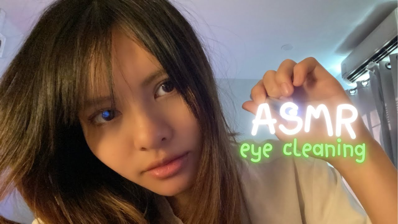ASMR eye cleaning |ทำความสะอาดตา 👁️✨✨