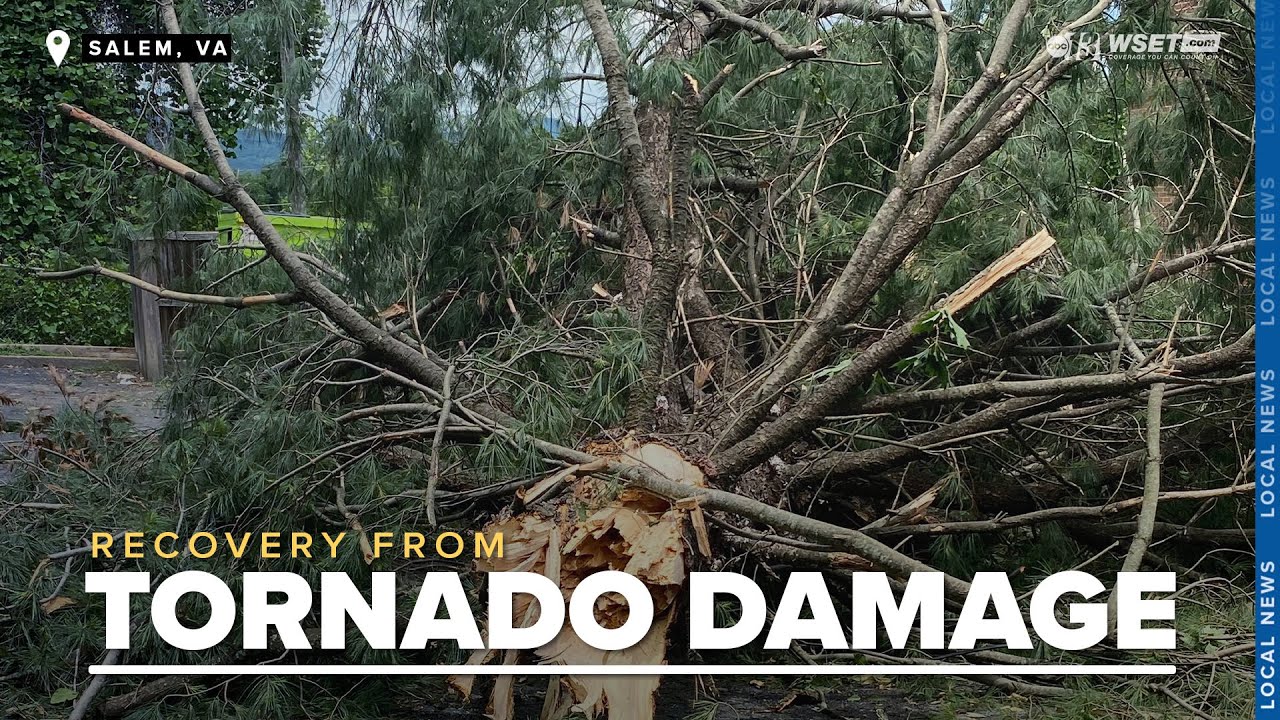 A Salem neighborhood is picking up the pieces after a tornado tore through the area