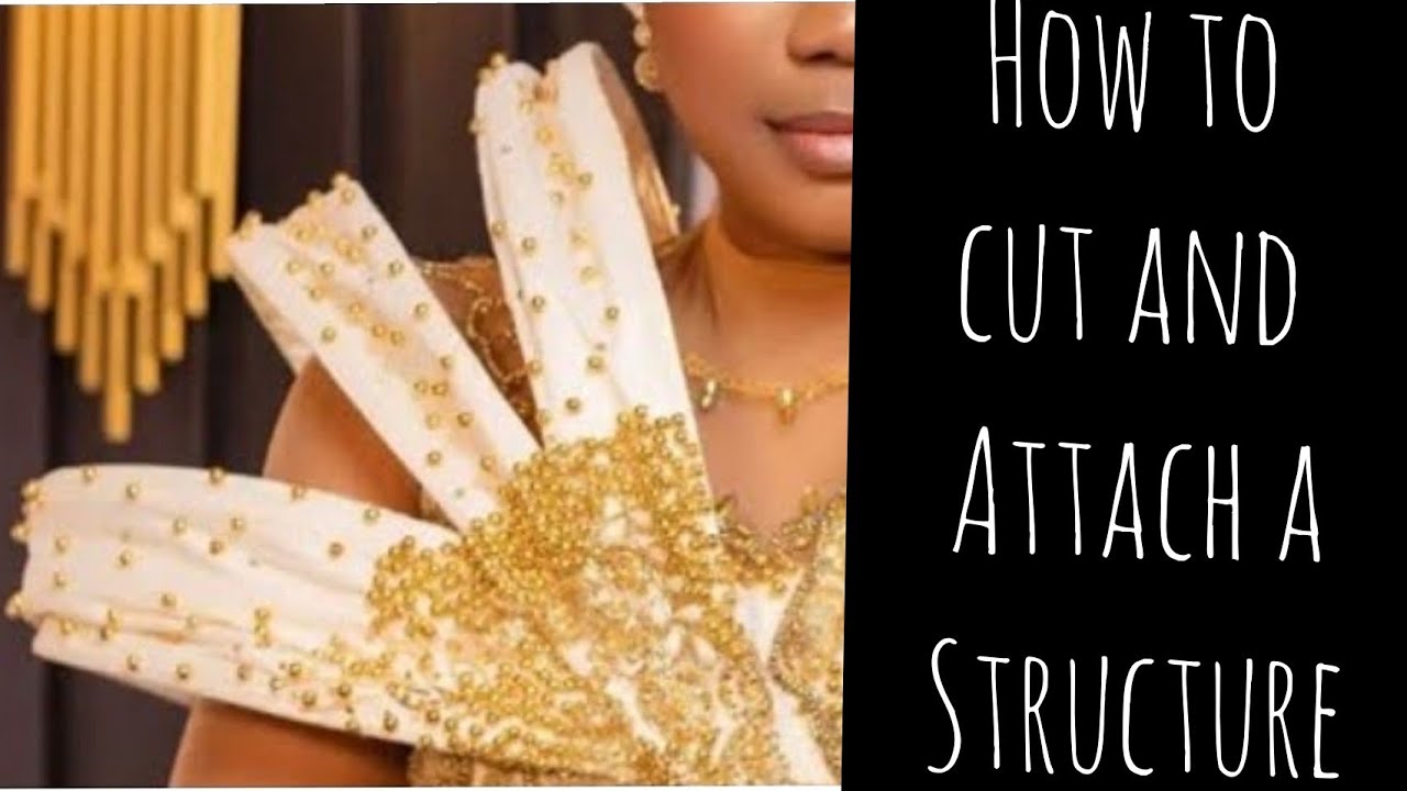 How to cut and attach a structured sleeve to a dress ||step by step beginner friendly tutorial
