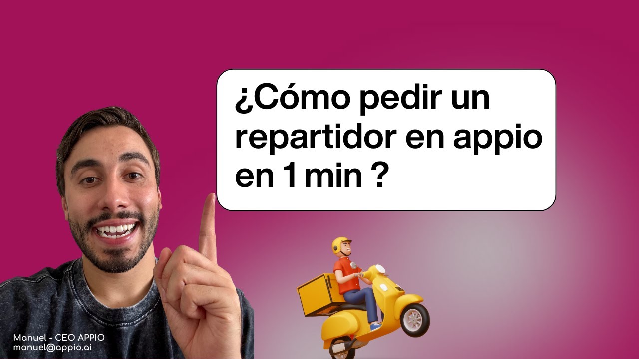 C&oacute;mo pedir un repartidor en Appio 🛵🍔🍕