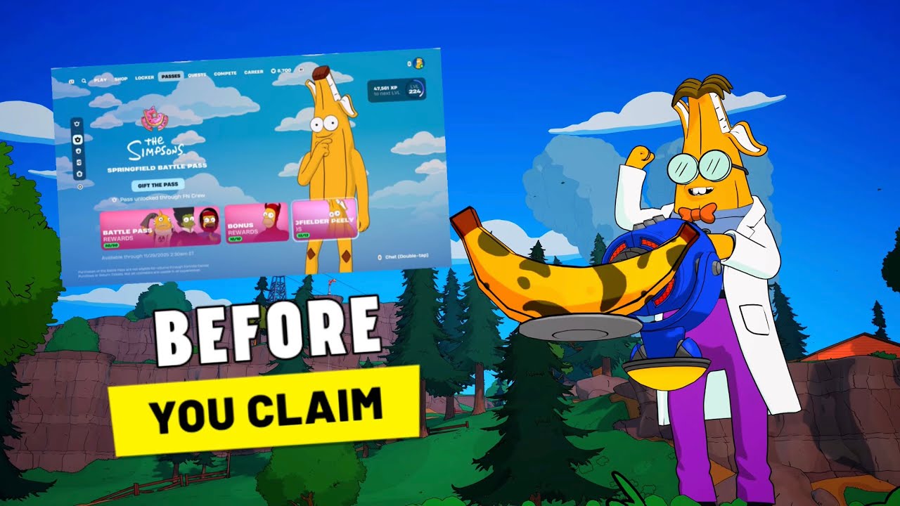 SPRINGFIELDER PEELY *СЕКРЕТНЫЙ ОБЛИК* ГЕЙМПЛЕЙ | THE SIMPSONS x FORTNITE (перед покупкой)
