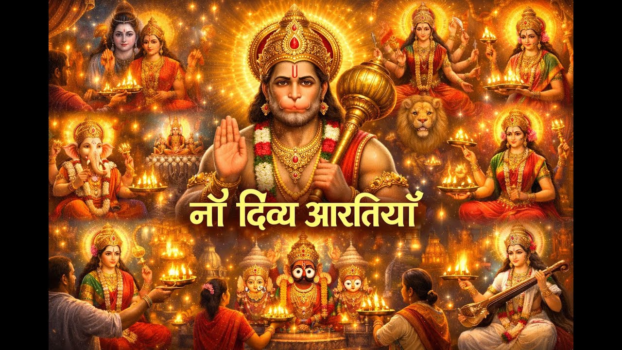 संपूर्ण देवी-देवता आरती ज्यूकबॉक्स | Hanuman Ji, Shiv Omkara, Surya Dev, Durga, Ganesh Aarti | 2026