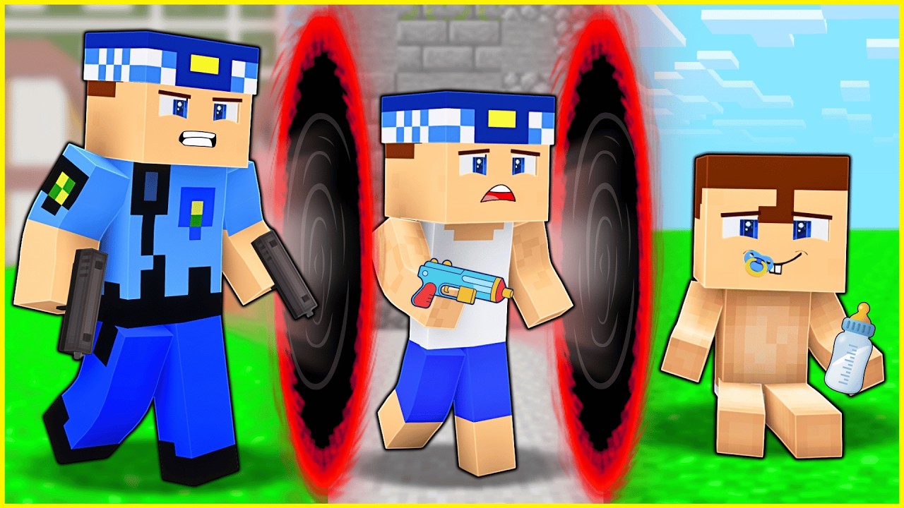 KEREM KOMİSER ESKİ ZAMANA IŞINLANDI! 😱 - Minecraft