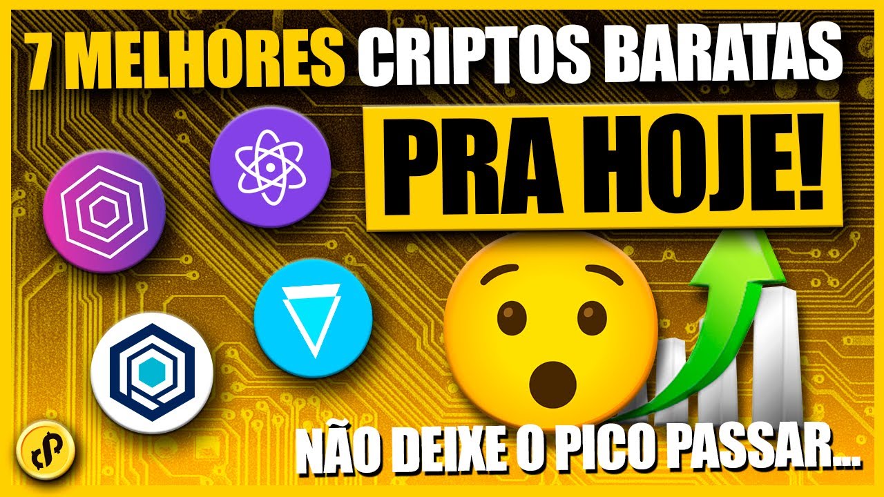 TOP 7 MELHORES CRIPTOMOEDAS BARATAS PRA INVESTIR HOJE