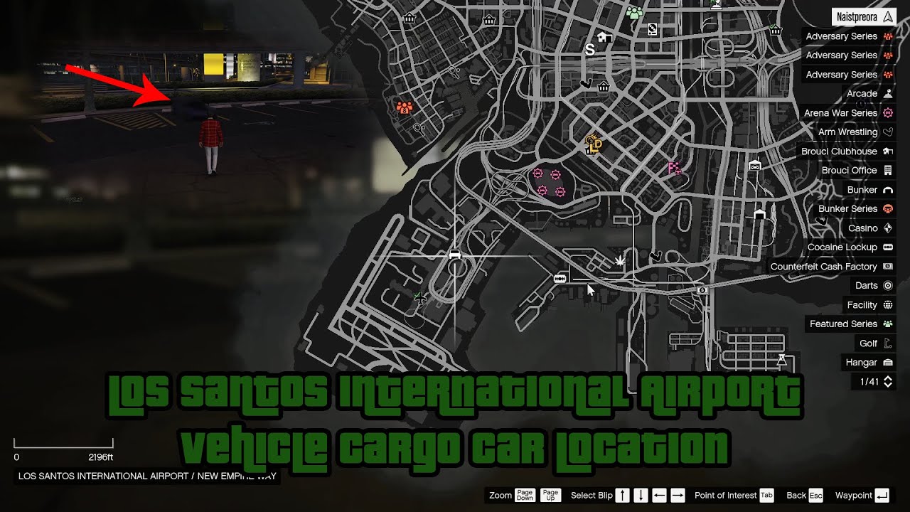 [GTA V Tutorial] Los Santos International Airport Vehicle Cargo Car Location
