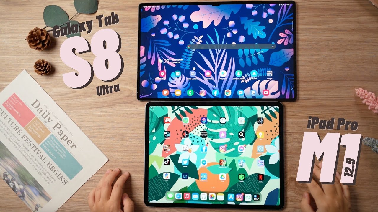 รีวิว Galaxy Tab S8 Ultra VS iPad Pro 12.9 | ต่างกันพันเดียว เอาอะไรดี?
