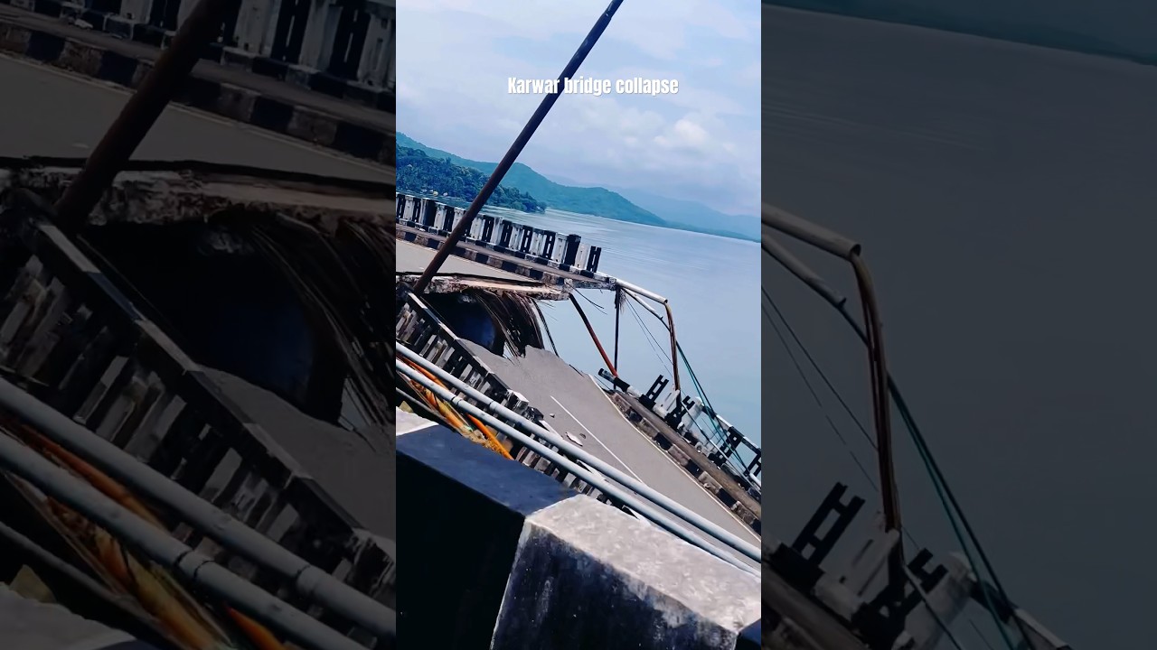 The 41-year-old bridge on Kali river in #Karnataka #Karwar collapsed at 1.30am on 7th Aug. #trending