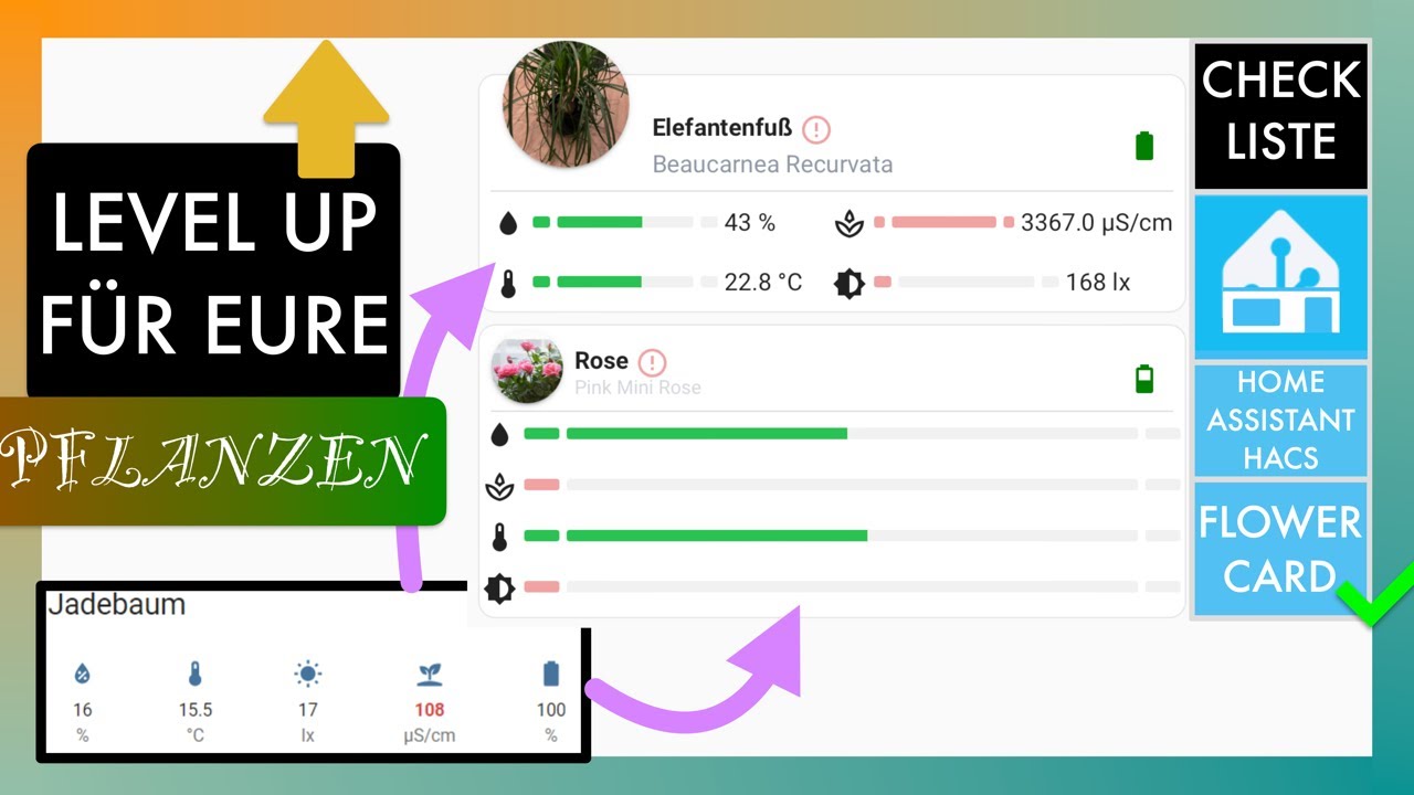 Flower Card in Home Assistant - Anleitung