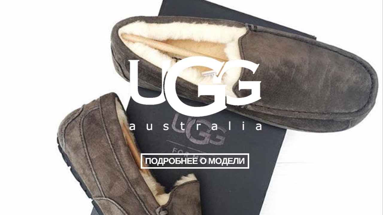 Мокасины угги мужские с мехом | UGG Australia-MSK